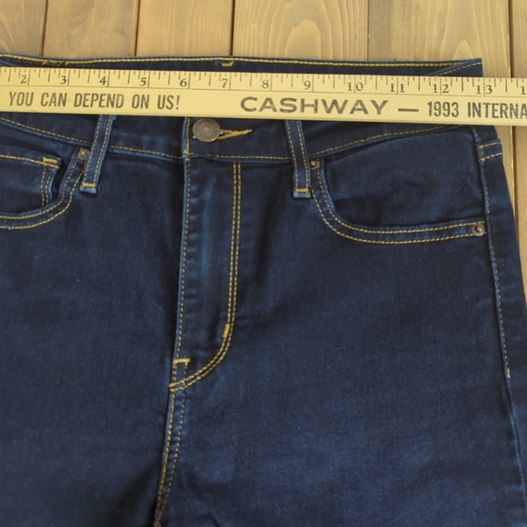 Levi’s 721 High Rise Dark Wash Skinny Jeans SZ 26 - Picture 8 of 14
